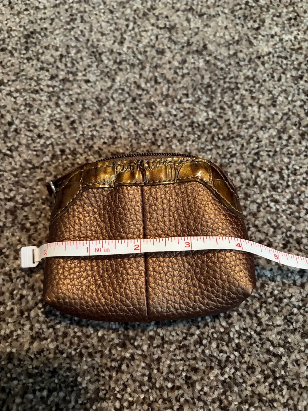 Brighton Bronze Pebbled Heart Coin Pouch